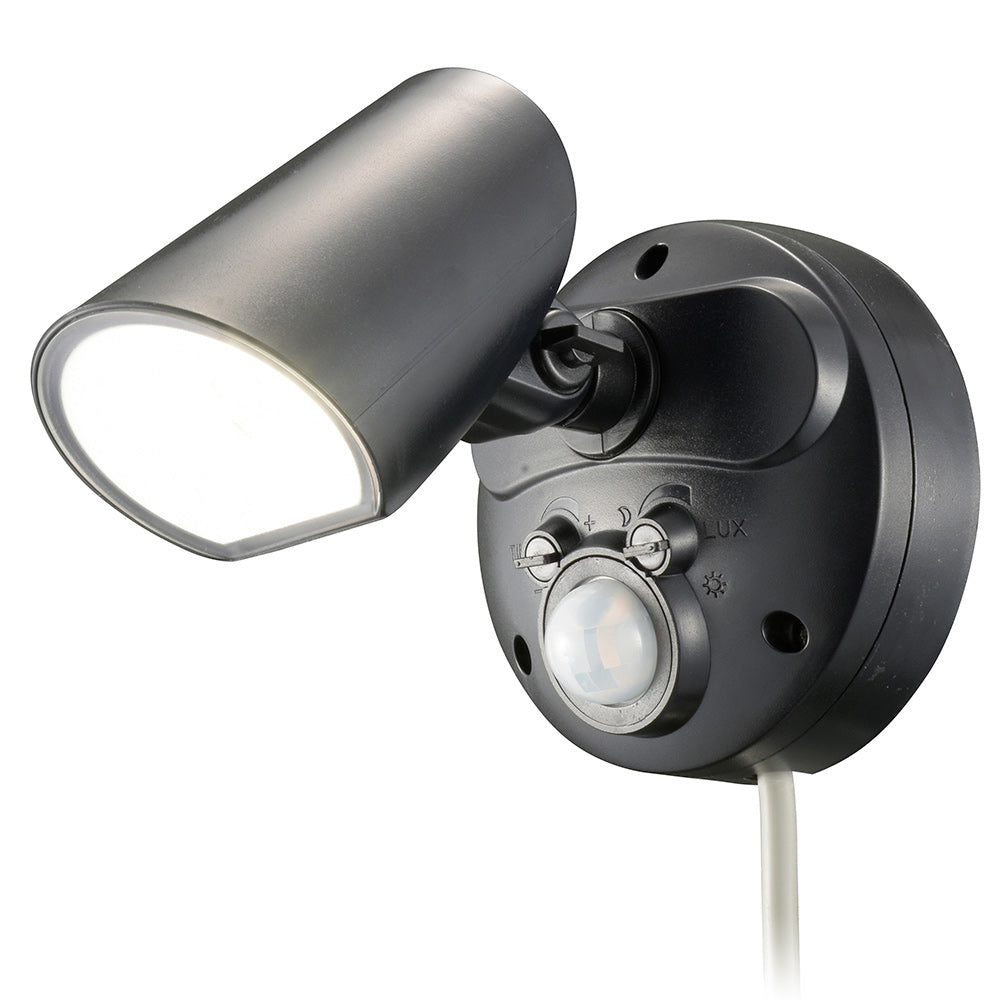 LEDセンサーライト(1灯/10W/1000Lm/白色LED/保護等級IPX4/コード長3m)_06-4287_LS-AS1000K4-K_OHM(オーム電機)