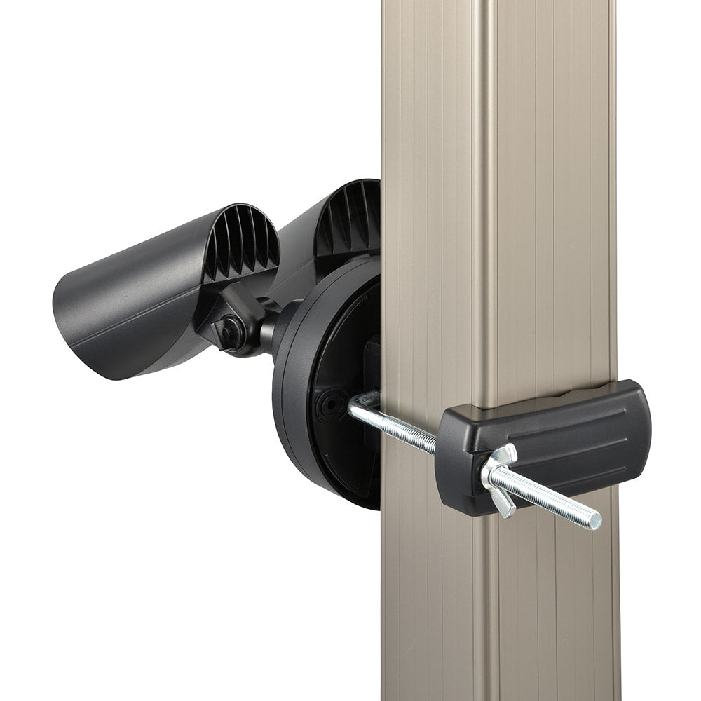 LEDセンサーライト(2灯/20W/2000Lm/白色LED/保護等級IPX4/コード長3m)_06-4288_LS-AS2000K4-K_OHM(オーム電機)