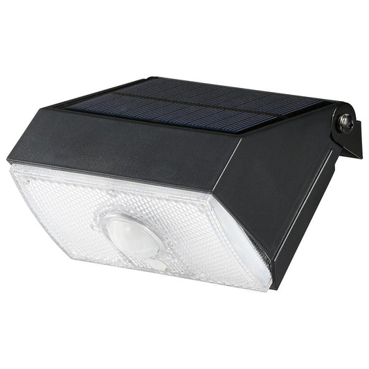 LEDセンサーライト(800lm/ソーラー発電式/保護等級IPX4/白色LED/ブラック)_06-4294_LS-S1080ST4-K_OHM(オーム電機)