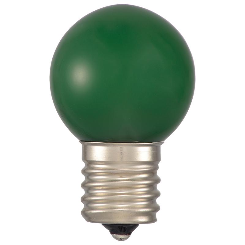 LEDミニボール球(装飾用/1.2W/4lm/緑色/G30/E17)_06-4634_LDG1G-H-E17 14_OHM(オーム電機)