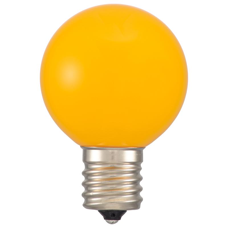 LEDミニボール球(装飾用/1.2W/50lm/黄色/G40/E17)_06-4666_LDG1Y-H-E17 15_OHM オーム電機