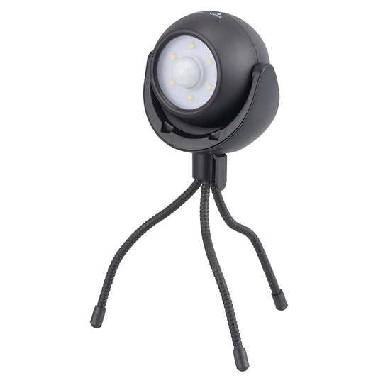 LEDガーデンライト(明暗+人感センサー/昼白色/100 lm/防水性能IPX5/着脱式三脚付/単3形×3本使用/ブラック)_06-5051_LS-B100JT-3K_OHM(オーム電機)