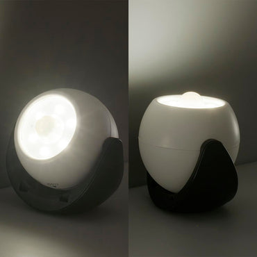 LEDナイトライト(人感・明暗センサー/昼白色/100 lm/単3×3本使用/保護等級IPX5/ブラック)_06-5052_NIT-BLA100JM-3W_OHM(オーム電機)