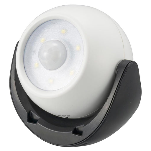 LEDナイトライト(人感・明暗センサー/昼白色/100 lm/単3×3本使用/保護等級IPX5/ブラック)_06-5052_NIT-BLA100JM-3W_OHM(オーム電機)