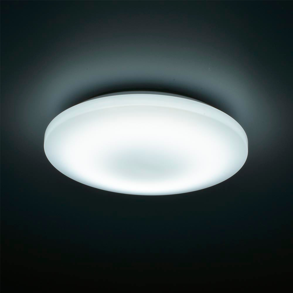 LEDシーリングライト 調光4段階(12畳用/直径45cm/昼光色/全灯時45W/5000 lm)_06-5597_LE-Y45DBG-W5_OHM(オーム電機)