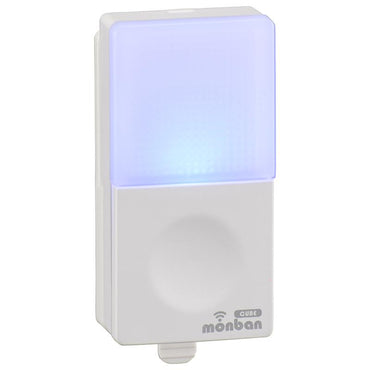 ワイヤレスチャイムセット 押しボタン送信機(防水IP44)+光フラッシュ受信機(単3形×3本使用)_08-0522_OCH-SET22-BLUE_OHM(オーム電機)