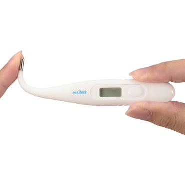 【ネックが曲がる】電子体温計(ボタン電池LR41付属)_08-0692_MT219-BWC2W_OHM(オーム電機)