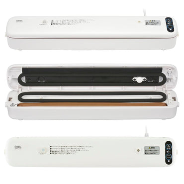 密封パック器(85W/接着部温度140度/脱気+シールで約35秒/ホワイト)_08-0725_COK-E-SL02_OHM(オーム電機)