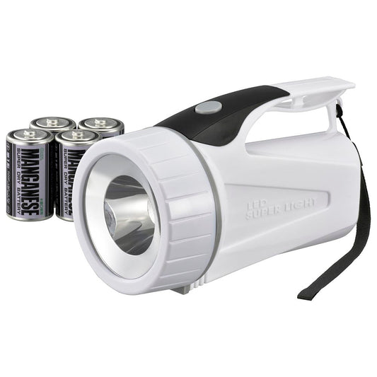 LED強力ライト(1000時間使用可能/Highで100Lm/単1形×4本付属/防水仕様IPX4)_08-0759_LPP-10B5_OHM(オーム電機)