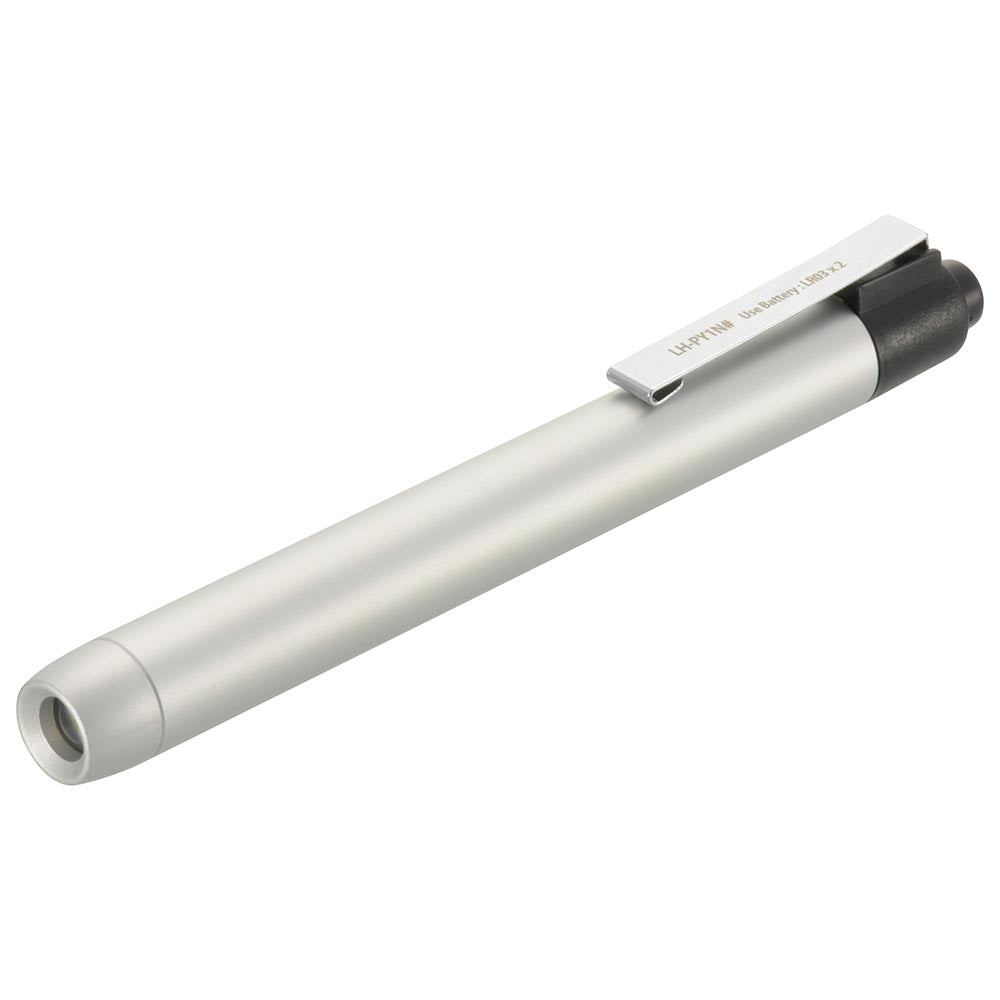 LEDペンライト(20Lm/連続使用75時間/アルミボディ/単4形×2本使用)_08-1001_LH-PY1N-S2_OHM(オーム電機)