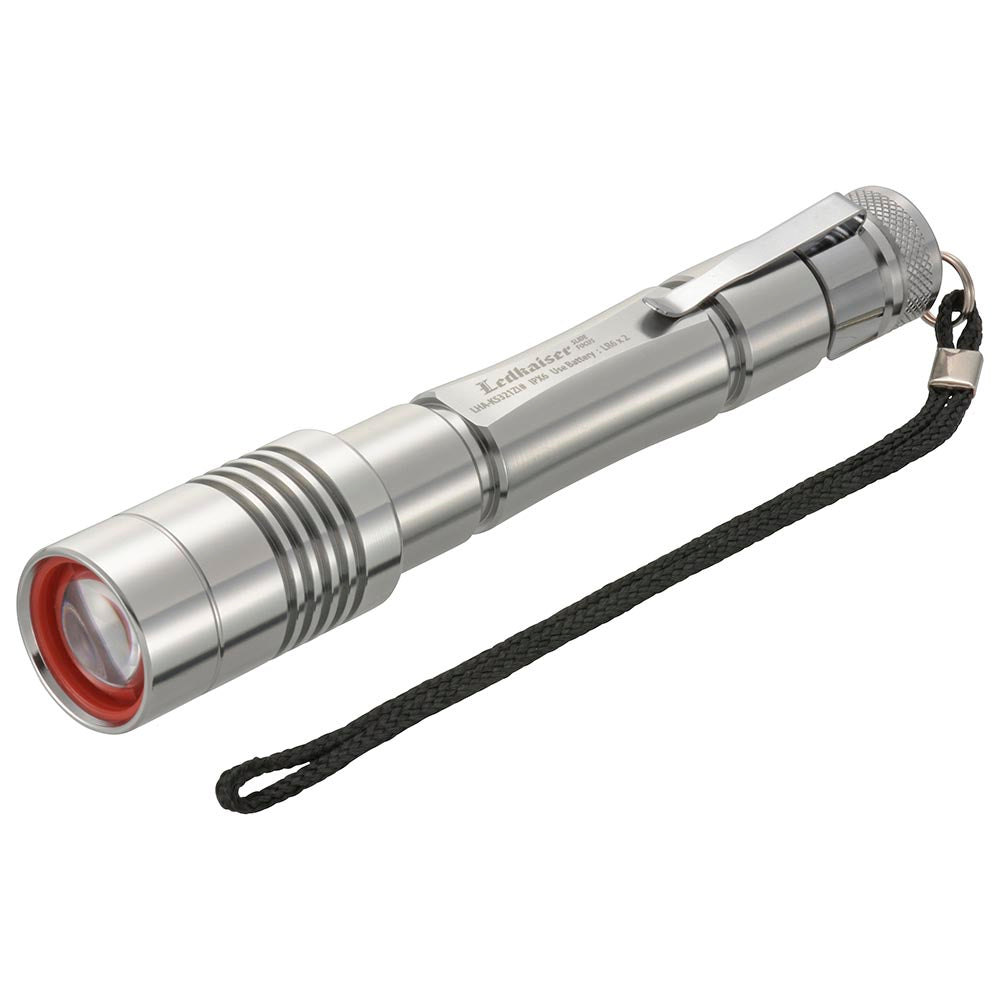 LEDズームライト(500Lm/スライドフォーカス/耐水仕様IPX6/単3形×2本使用/連続使用Lowで36時間)_08-1012_LHA-KS321ZI-S2_OHM(オーム電機)