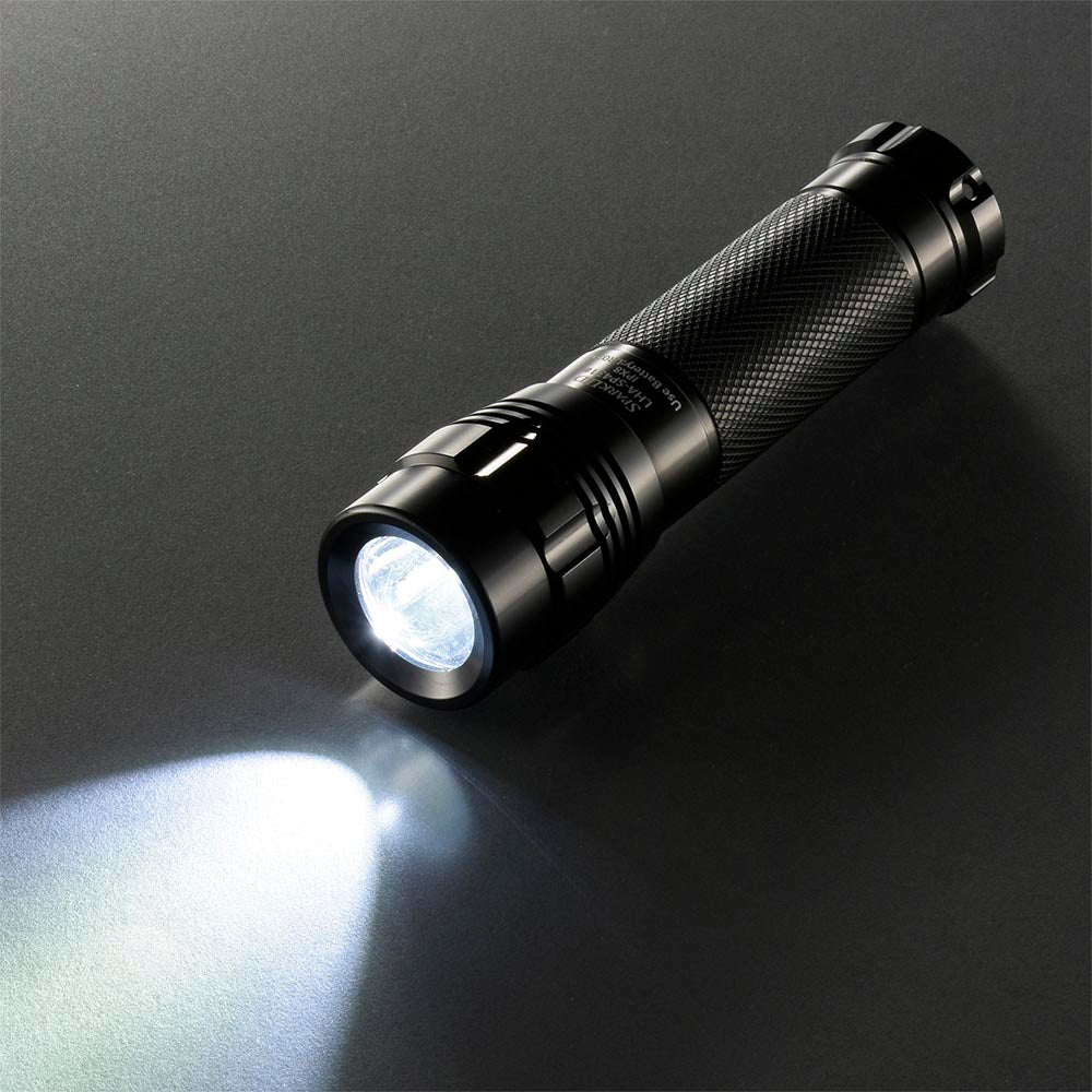 LEDトーチライト(調光2モード/点滅機能/500Lm/防水保護IPX8/単4形×3本使用/連続使用5時間LOW)_08-1015_LHA-SP431-K2_OHM(オーム電機)