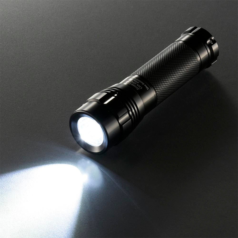 LEDトーチライト(調光2モード/点滅機能/500Lm/防水保護IPX8/単4形×3本使用/連続使用5時間LOW)_08-1015_LHA-SP431-K2_OHM(オーム電機)