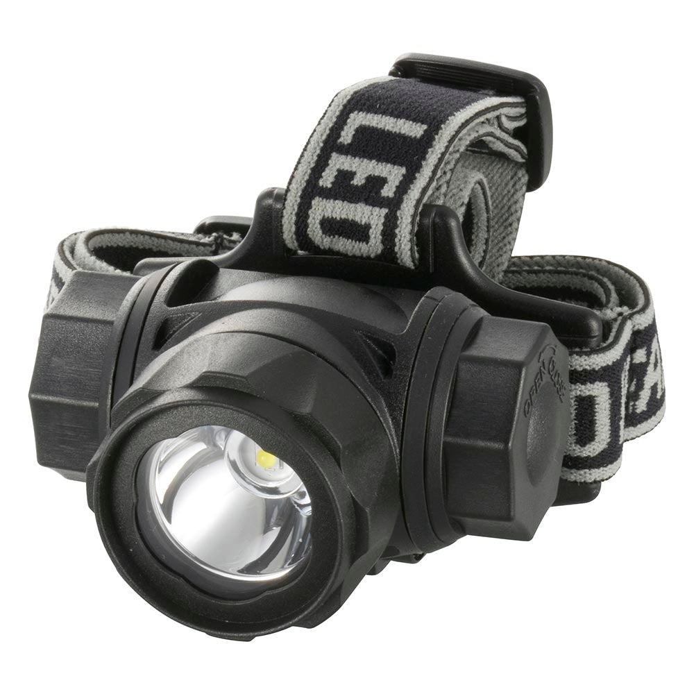 LEDヘッドライト(400 lm/3段階調光/3点式ヘッドバンド/保護等級IPX4防まつ形/単4形×3本使用/連続使用1~30時間)_08-1028_ LC-SYW433-K2_OHM(オーム電機)