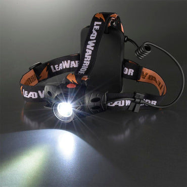 LEDヘッドライト(420 lm/明るさ強弱調光/3点式ヘッドバンド/保護等級IPX6/単3形×3本使用/連続使用HIGHで2時間)_08-1029_LC-SY333-K2_OHM(オーム電機)