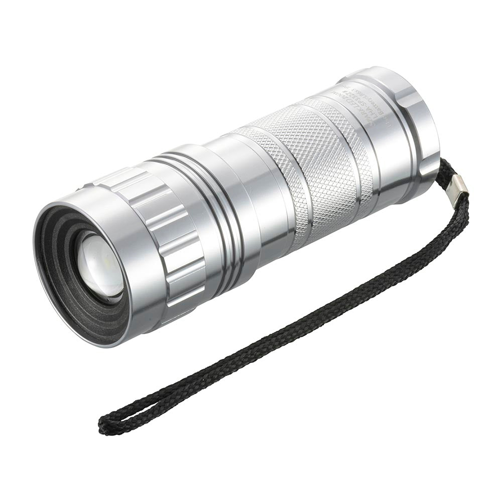 LEDズームライト(スライドフォーカス/調光2モード/800 lm/単3形×3本使用/連続使用1~17時間/保護等級 IP66/ブラック)_08-1033_LHA-SP332Z-S2_OHM(オーム電機)