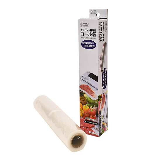 密封パック器専用ロール袋(28cm×3m)_08-1123_COK-E-SM281_OHM(オーム電機)