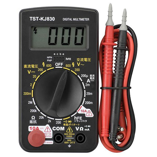 08-1288_TST-KJ830_普及型デジタルテスター_OHM(オーム電機)
