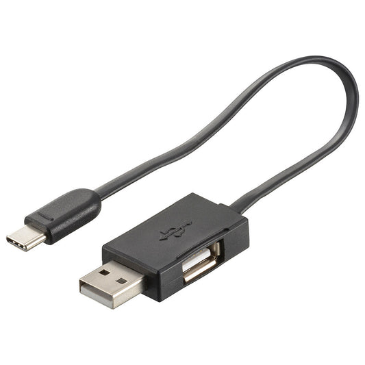 USB充電ケーブル(当社USB充電式リチウムイオン電池専用/TypeA-TypeC/15cm)_08-1311_BTJ-USB1/1-1CAB_OHM(オーム電機)