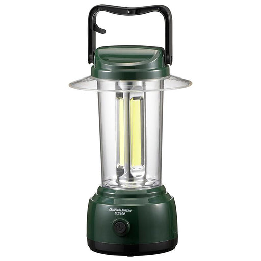 LED大型ランタン(単1形×4本使用/2400lm/調光5段階/保護等級IPX4/グリーン)_08-1321_LN-CL2400-G_OHM(オーム電機)