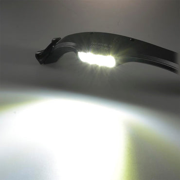 LEDキャップライト(MAX150 lm/USB充電式/保護等級IPX4防飛まつ形/連続使用HIGHで約1.5時間、LOWで6時間/)_08-1351_SL-M150-K_OHM(オーム電機)