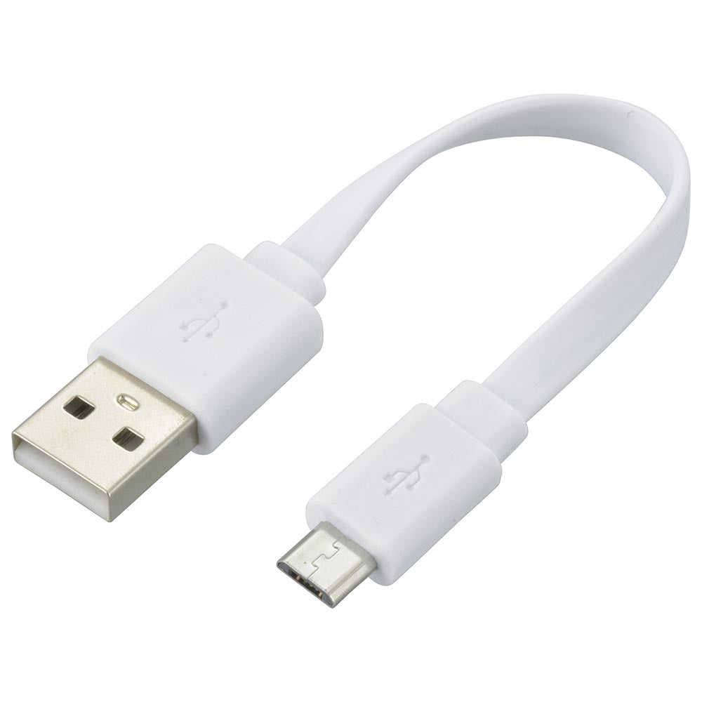 LEDミニライト【防犯アラーム付】(大音量90dB/15 lm/充電式/USBケーブル付属/ホワイト)_08-1366_KH-SOS1-W_OHM(オーム電機)