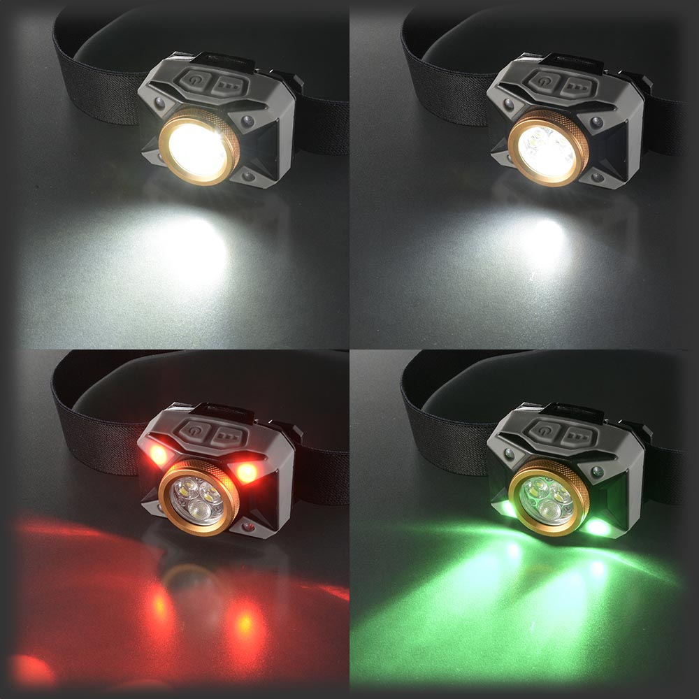 LEDヘッドライト(500lm/単4形×3本使用/保護等級IPX4防まつ形/連続使用HIGH2時間、LOW20時間)_08-1367_LC-500RG-S_OHM(オーム電機)
