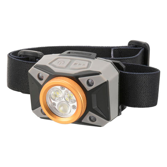 LEDヘッドライト(500lm/単4形×3本使用/保護等級IPX4防まつ形/連続使用HIGH2時間、LOW20時間)_08-1367_LC-500RG-S_OHM(オーム電機)