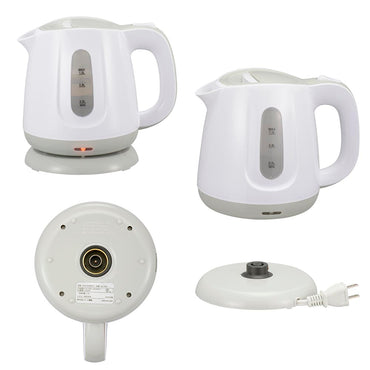 電気ケトル(空焚き防止/最大容量1.0リットル/800W/コード長0.7m/グレー)_08-1422_COK-WS80B-H_OHM(オーム電機)