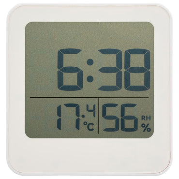 お風呂クロック&温湿度計(単4形×2本使用/防水性能IPX4/ホワイト)_08-1450_HB-T20-W_OHM(オーム電機)