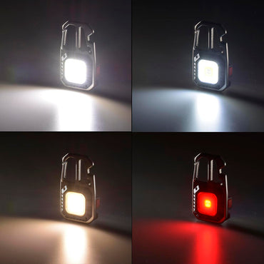 コンパクトツールLEDライト(USB充電式/MAX810lmで連続使用0.7時間/保護等級IPX4/ドライバー4本付き)_08-1517_LH-CS81A5_OHM(オーム電機)