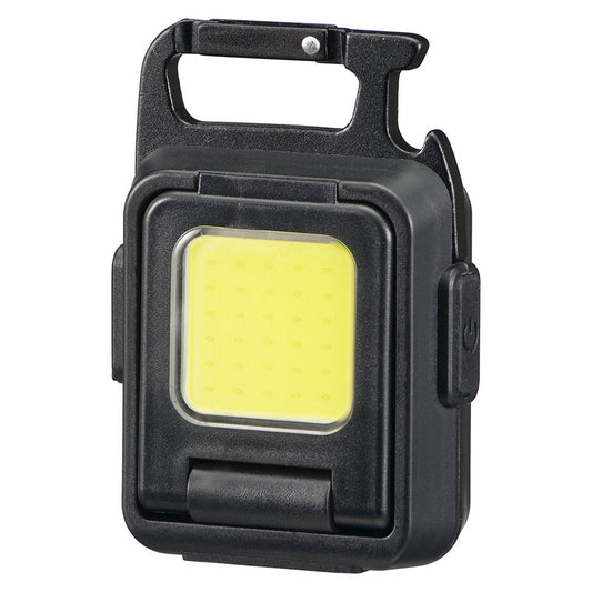 コンパクトCOBライトW(700lm両面点灯時/明るさ無段階調整/USB充電式/保護等級IPX3)_08-1569_LH-CW70A5_OHM(オーム電機)