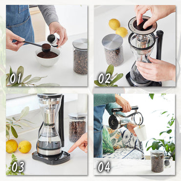 サイフォン式コーヒーメーカー(自動で30分保温/750W/最大使用水量0.24リットル/ブラック)_08-3275_COK-WC750A-K_OHM(オーム電機)