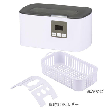 超音波洗浄器(35W/周波数43kHz/洗浄槽容積500ml/ホワイト)_08-3871_SEN-U210R_OHM(オーム電機)