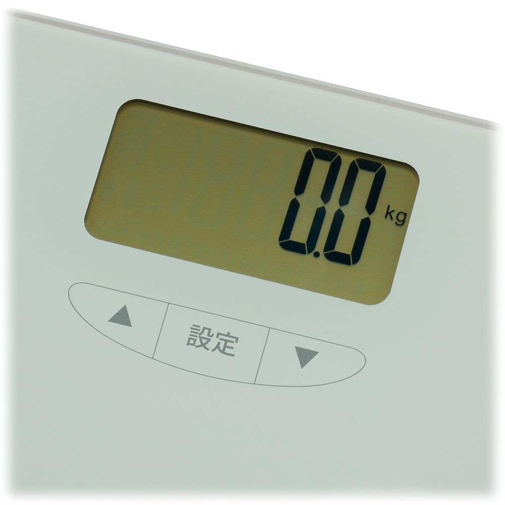 体重体組成計(強化ガラス仕様/単4形×2本使用/ホワイト)_08-3922_HB-KG11R5_OHM(オーム電機)