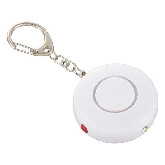 防犯ブザー(85dB/白色LEDライト付/ボタン電池LR44×3個使用/ホワイト)_08-4108_OSE-MSA720W_OHM(オーム電機)