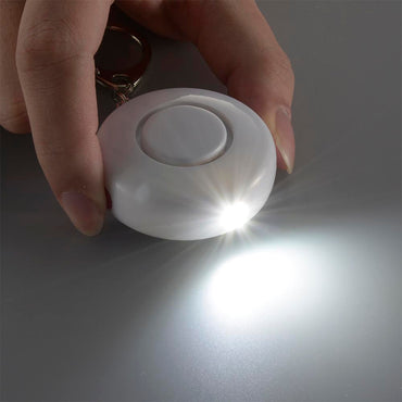 防犯ブザー(85dB/白色LEDライト付/ボタン電池LR44×3個使用/ホワイト)_08-4108_OSE-MSA720W_OHM(オーム電機)