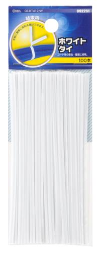 ホワイトタイ(120mm/100本入り)_09-2251_DZ-BT412/W_OHM(オーム電機)