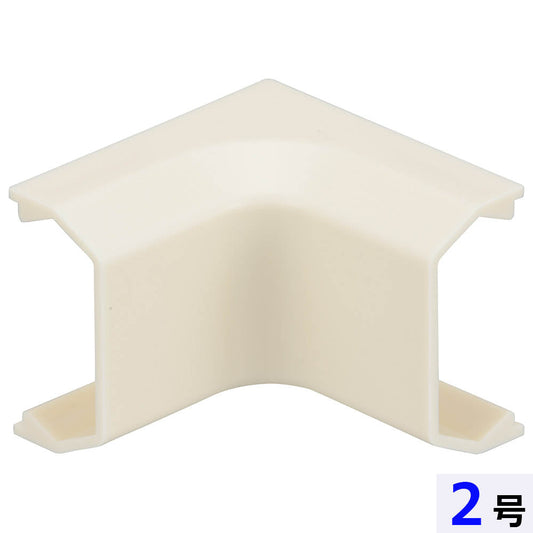 モール用入隅(2号/ミルキー/2個入)_09-2667_DZ-AMI2-M/2P_OHM(オーム電機)