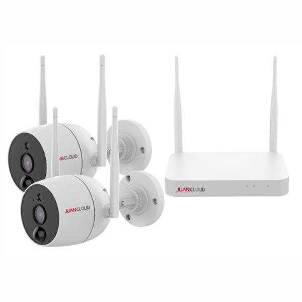 Wi-Fiネットワークカメラ10局専用レコーダー+屋外IPカメラ(2台)セット JA-K6510-PO1031-W (D)_水鏡 JUAN CLOUD