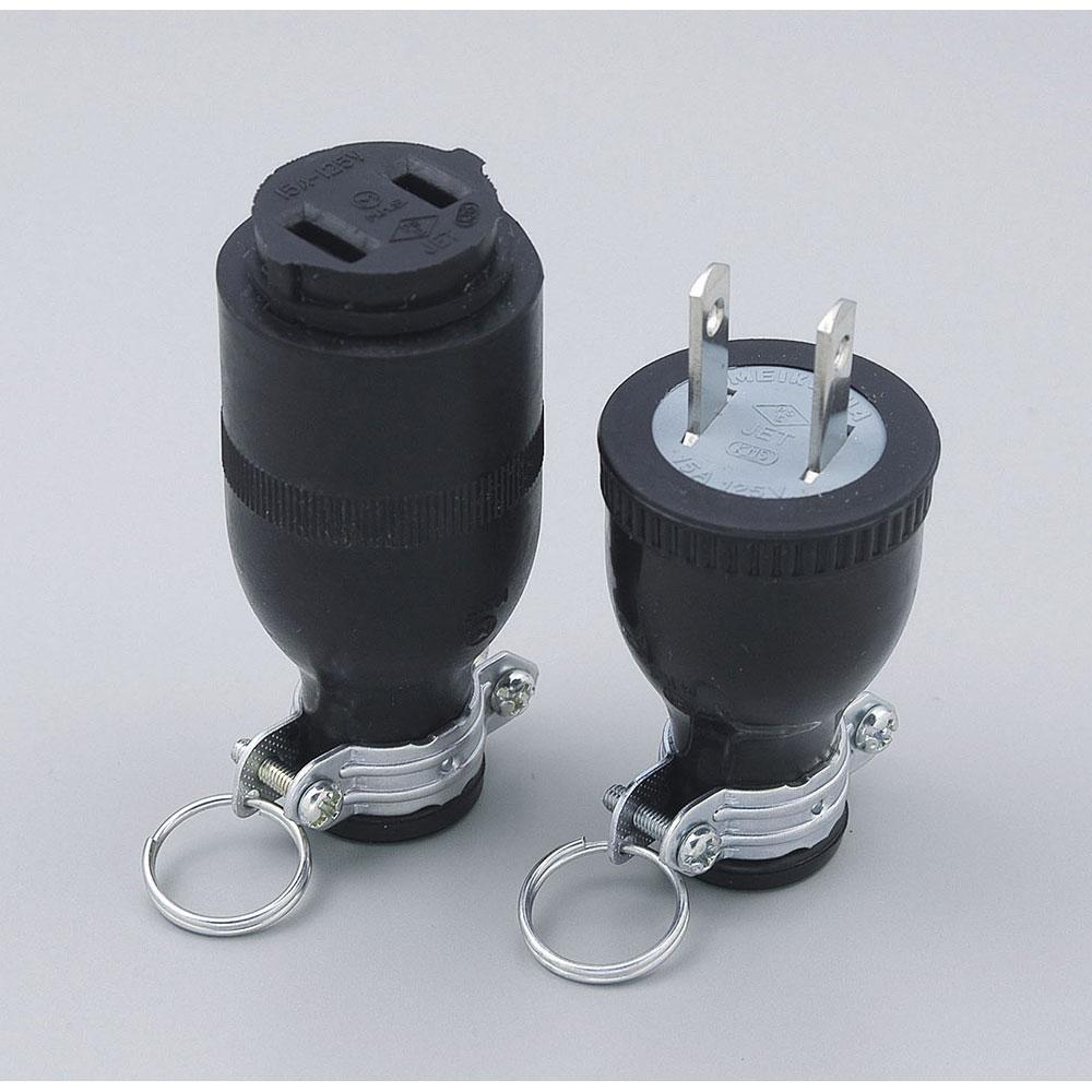 ゴムコネクター2P15A_A-18H_0807000_ELPA(エルパ・朝日電器)