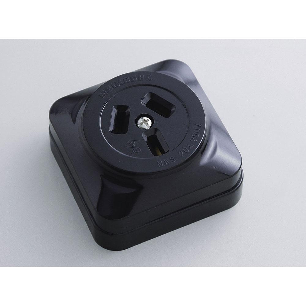 露出コンセント3P20A_AB-23BH_1030300_ELPA(エルパ・朝日電器)