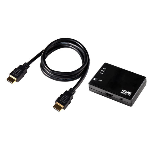HDMIセレクター ケーブル付_ASL-HD302C_ELPA(エルパ・朝日電器)