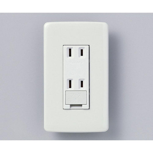 エレガントE付ダブルコンセント_B-2098H_1485000_ELPA(エルパ・朝日電器)