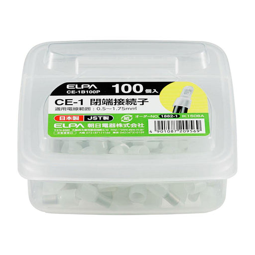 【長期欠品・納期未定】接続子CE-1_CE-1B100P_1882100_ELPA(エルパ・朝日電器)