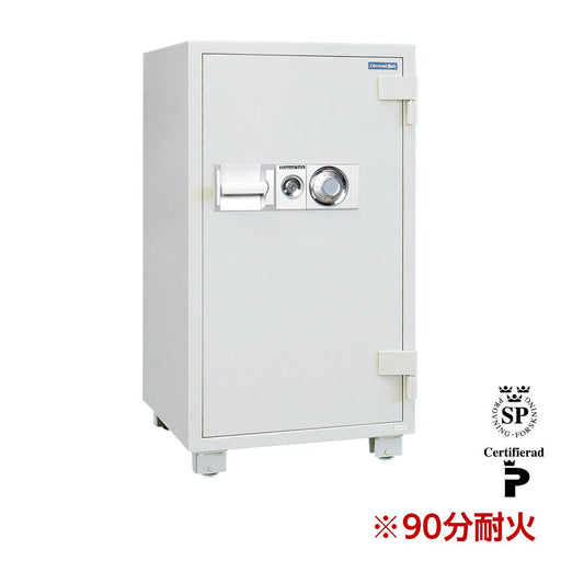 D100 ダイヤセーフ 業務用金庫 防盗 90分耐火 90分耐火 195kg 115L