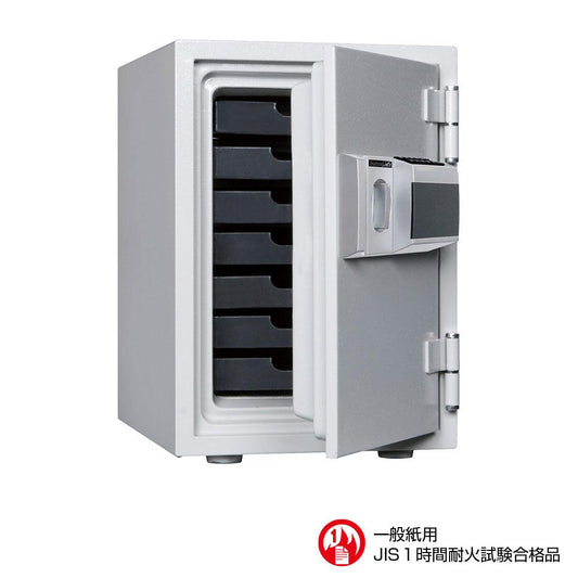 DH50-7 ダイヤセーフ 家庭用金庫 プッシュ式キーレスタイプ 1時間耐火 1時間耐火 53kg 25L A4収納