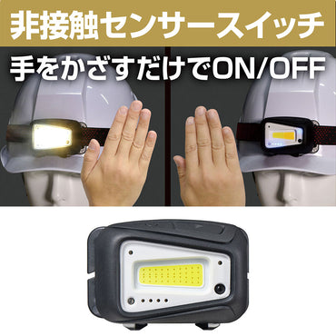 LEDヘッドライト 最大210ルーメン 単四電池式 防沫形(IPX4) DOP-HD720_ELPA(エルパ・朝日電器)