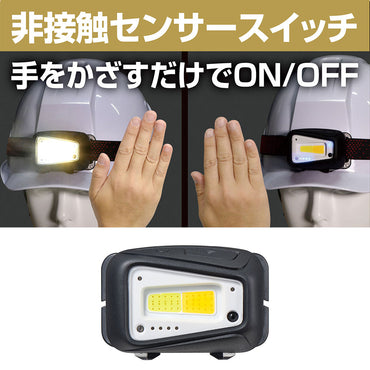 LEDヘッドライト 最大300ルーメン 単四電池式 防沫形(IPX4) DOP-HD720T_ELPA(エルパ・朝日電器)