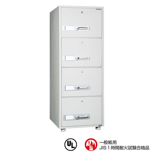DSF680-4K_耐火キャビネット B4サイズ 300kg_【車上渡し・送料無料(※リフト所有※一部地域対象外)】【代引不可】【メーカー直送】_ダイヤセーフ